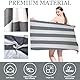 TMEOG Strandtuch Mikrofaser 180x80cm Badetuch Strand Badehandtuch Groß Sandfrei Schnelltrocknendes Strandhandtuch Dünn Strandlaken Leicht Beach Towel für Damen Herren(Grau Streifen)