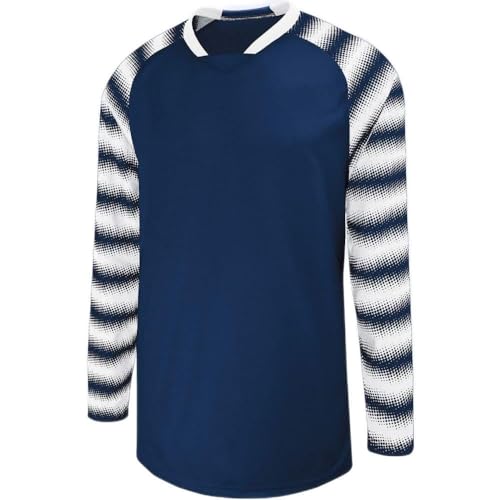 Averill's Sharper Uniform Unisex Youth/Adult Goalkeeper Jersey, Navy/White, Youth Medium
