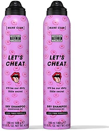 MANE CLUB Let's Cheat Dry Shampoo, cruelty free, vegan, no sulfates or parabens — Pack of 2