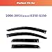 KPY Rain Guards Fit for 2006-2013 Lexus IS250 IS350, Out-Channel Window Visors Vent Wind Deflectors 4PC, Car Accessories for 06-13 Lexus is Series