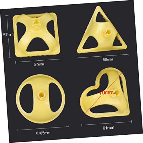 Luxshiny 4Pcs Dumpling Plastic Dough Cutter Dough Press Mold Molds Dumpling Machine Dough Accessory Prodough German Spaetzle Maker Dumpling Wrapping Mold Squeezer White Crafting Supplies #TOP1