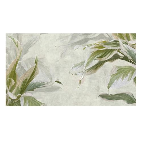 Image of PAPER PLANE DESIGN Excusite Tropical Leaves and Nature Wall Leaf Mural Wallpaper. Full Wall Coverage. (Ds-2). 10 FEET X 12 FEET (Canvas Texture - SELF Adhesive, 120, Square Feet)