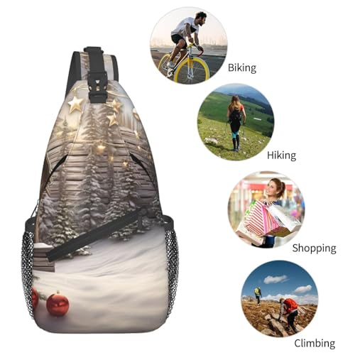 Bolso bandolera cruzado para hombre y mujer negro miniatura 6