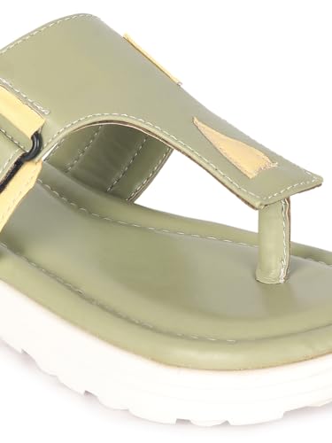 Image of Carlton London women's Adjustable Strap Thong Comfort Slipper