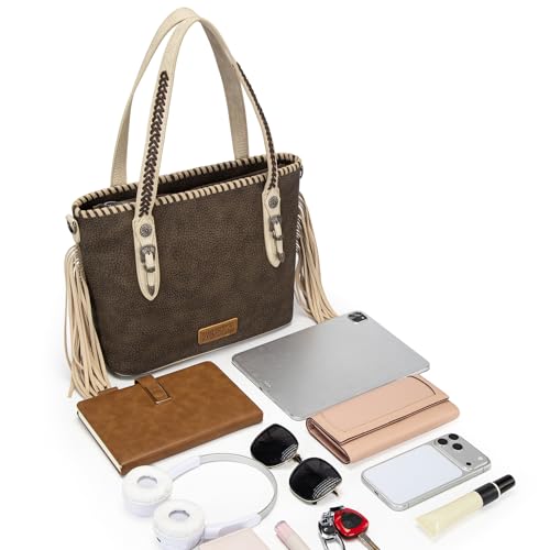 Bolso Tote Wrangler para Mujer con Flecos y Detalles de Cuero miniatura 6