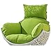 Wymienna poduszka na krzesło w kształcie koła, tylko poduszka na krzesło, 4 kg / 8,8 lbs bardzo gruba poduszka do wiszącego hamaka, nadająca się do prania i zdejmowane poduszki na krzesło huśtawkowe, na lato, zielona