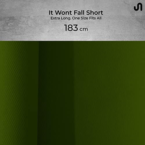 Image of Bodyband Yoga Mat for Women and Men 4mm with Carry Strap EVA Material Extra Thick Exercise Mat for Workout Yoga Fitness Pilates and Meditation, Anti Tear Anti Slip For Home & Gym Use - Army Green