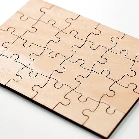 Set of 24 pcs Blank (8inch x 6inch) Wooden Invitation Puzzle, Customizable Make Your Own Wood Puzzle.-image-14