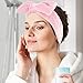 WHAVEL 6 Pack Pink Spa Headband for Washing Face, Skincare Headbands Microfiber Pink Party Favors Sleepover (Type 14)