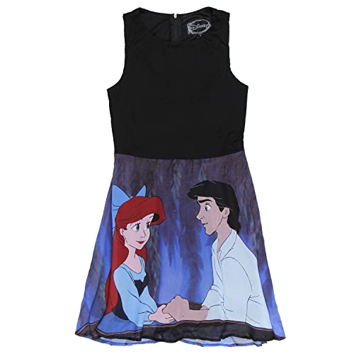 Disney The Little Mermaid Womens' Ariel and Eric Kiss The Girl Skater Dress2