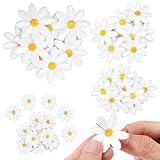 JIEYAO 40 Stück Patches Zum Aufbügeln Gänseblümchen, Florale Aufnäher zum Aufbügel Bestickte Aufnäher Flicken zum Aufbügeln für T-Shirt Schuhe Rucksack Taschen Kapuzen