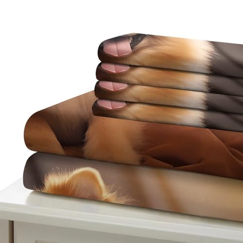 Parure de lit housse de couette chat 3D microfibre pour lit enfant et garçon
