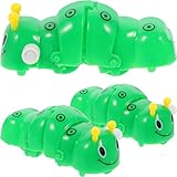 TOYANDONA Baby Pillows 3pcs Wind Up Toys Cartoon Funny Caterpillar Clockwork Walking Toys Caterpillar Figurine Animal Learning Educational Toys Birthday Party Favors Plush Pillows