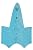 CLPA 2.5" Coping Wing - A Clear Polycarbonate All in one wrap Around Pipe Notching and Coping Template for Marking 2.5 inch (ID) Pipe at Angles of 22.5, 30, 45, 60, 67.5 and 90 (cope) Degrees.