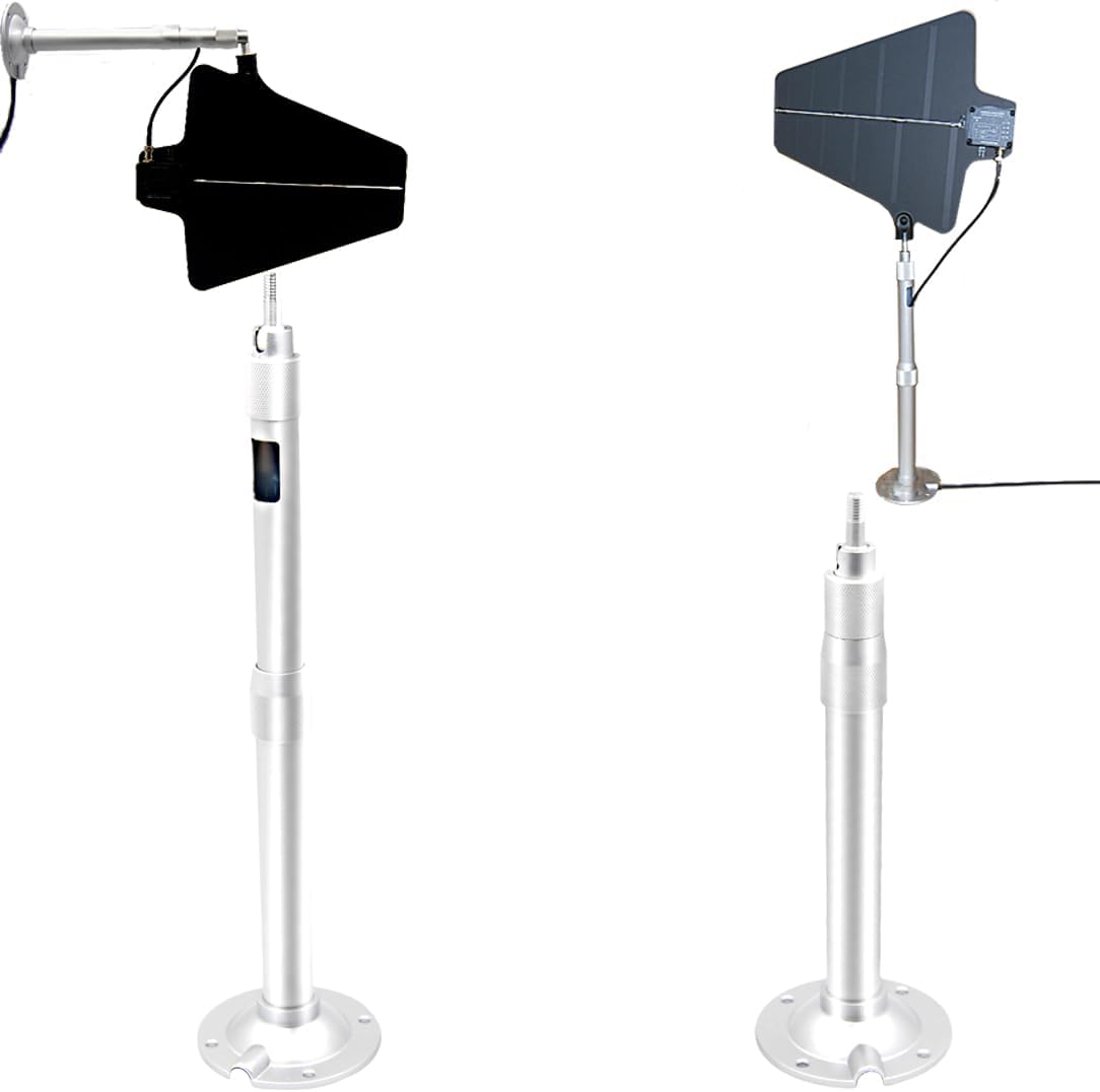 2 PCS Wall Mount for Shure Wireless Antenna UA874 US PA805 UA874X GLX-D+ Active Directional Paddle Install on Ceiling, Aluminum, 40-60cm Adjustable