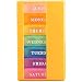 Medicine Organizer with 7 Small Pill Organizers 3 Times a Day Large Stackable Pill Dispenser for Supplement Vitamin Pills (Orange, 1PCS)