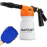 SwiftJet Car Wash Foam Gun + Microfiber Wash Mitt...
