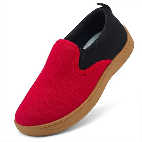 Zapatillas minimalistas niños con horma ancha de lona transpirable