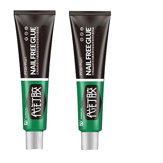 Olafur Nail Free Sealant Glue Multifunction Adhesive Glue, All-Purpose Glue,Super Glue Adhesive, Strong Glue for Wood, Ceramic, Metal, Glass,Heavy-Duty Adhesive, (12 Gram x Pack of 2) (Glue)