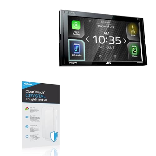 BoxWave Screen Protector Compatible with JVC KW-M730BT - ClearTouch Crystal ToughShield 9H (2-Pack), Clear 9H Tough Flexible Film Screen Protector