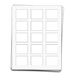 75 Rectangle Vinyl Labels for 10 ml Cosmetic and Perfume Roll-on Bottles and Lip Balm Tubes, 2.2 x 1.7 inches, Weatherproof and Waterproof White