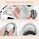 Self adhesive Repair Patches, 6 Stück Schuhabsatz Reparatur Sneaker Loch Reparatur Patch Runden Selbstklebender Fersen patch Schuh Mesh Flicken Fersenschutz Set für Sportschuhe, Stoffschuhe (Weiß)