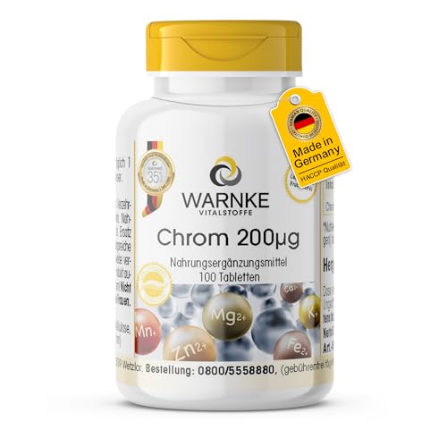 WARNKE VITALSTOFFE Chroom 200µg - 100 tabletten