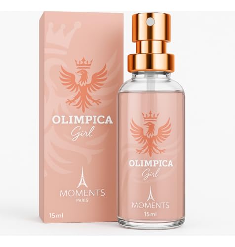 Perfume de Bolsa Feminino OLIMPICA GIRL 15ml Moments Paris Excelente Luxuosa Fragrância Floral Oriental Parfun Alta Fixação EDP Spray Presente Dia Noite Mini Frasco Mulher Sofisticada Sedutora