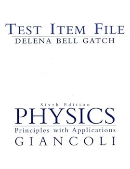 Paperback Physics: Principles with Applications Test Item File Book