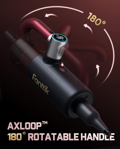 Image of Fanttik Cruise V11 APEX Handheld Vacuum Cordless, 4-in-1 Vacuum Cleaner for Pet, AxLoop 180 Rotatable Handle, LED Touch Screen, 3 Suction Modes for Home Corners, Couches, Crevices