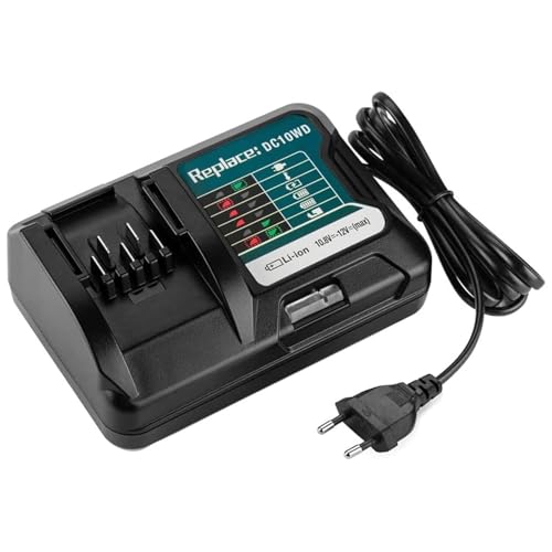 Zamiennik do ładowarki Makita 12 V, DC10WD DC10SB DC10WC, kompatybilna z akumulatorem Makita 10,8V-12 V BL1015 BL1016 BL1021B BL1041B BL1020B BL1040b CXT Li-Ion