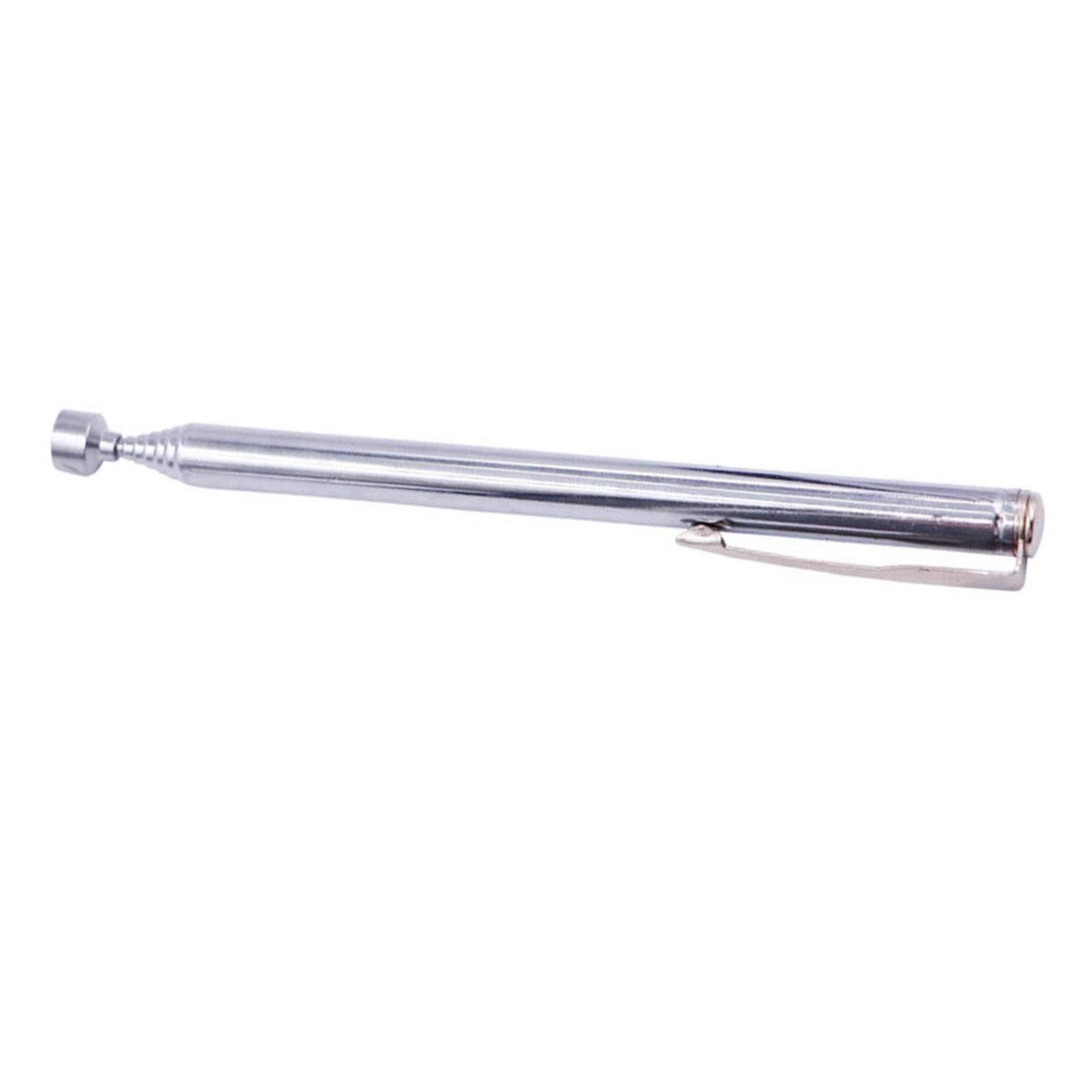 Herramienta de Recogida Magnética, Potente Varilla de Succión de Metal, Herramienta de Recogida con Imán, Herramienta de Recogida Telescópica Magnética para Construcción de Mantenimiento(Plata)