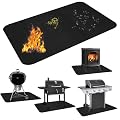 LXLZSH Large 60 x 42 inchs Under Grill Mats for Outdoor Grill, Fire Pit Mat, Fireproof Mat, Deck and Patio Protector Mat, BBQ Mat, Fireplace Mat, Oil Proof & Waterproof Under Grill Floor Mats