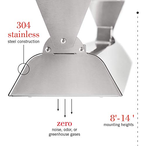Infratech WD-Series Dual Element Stainless Steel 39" 4000 Watt Electric Outdoor Heaters