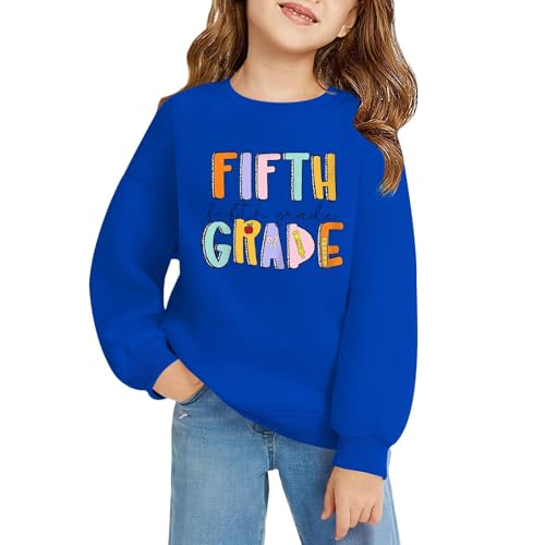 Girl's Back to School Cute Graphic Sweatshirt Preppy Letter Print Long Sleeve Crewneck Pullover Casual Tops3