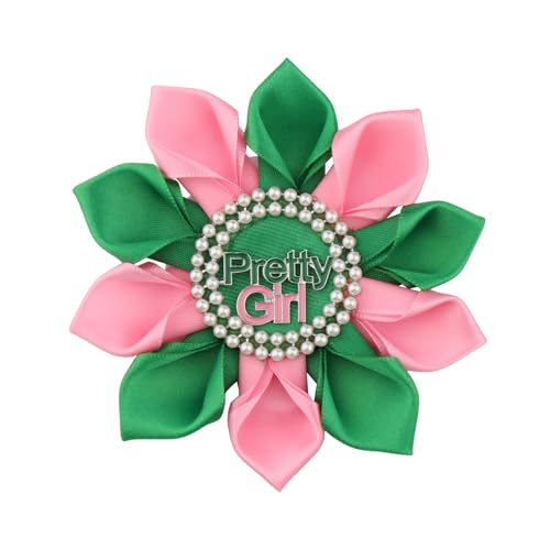 Image of POTIY Pink and Green Sorority Gift Pink Green Brooch Pin Graduation Gifts for Women