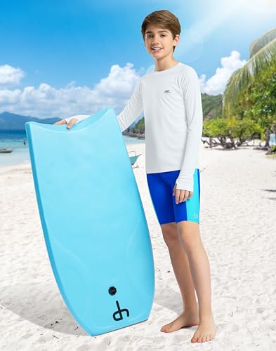Boys Swim Shirt Long Sleeve Rash Guard UPF 50+ Sun Protection Shirts Quick Dry Lightweight Water Shirts for Kids4