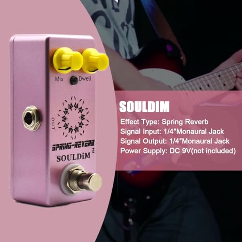 Souldim SD-02 Spring Reverb Mini Single Guitar Effect Pedal True Bypass Pedal thumb #1