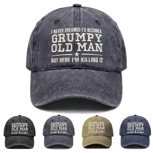 Old & Don't Care Hat, Vintage Distressed Old & Don’t Care Cap, Adjustable Funny Baseball Cap - image 1