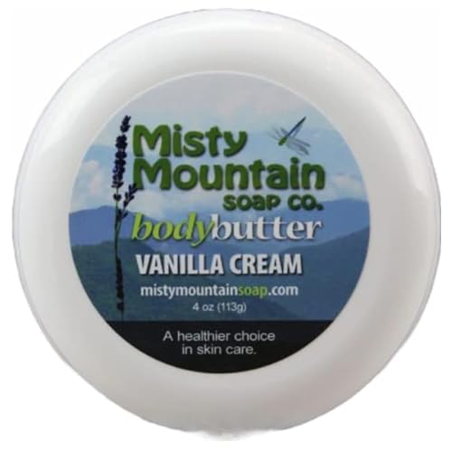Handmade Body Butter - Vanilla Cream - Handmade with Natural Oils and Butters by Misty Mountain Soap Co.