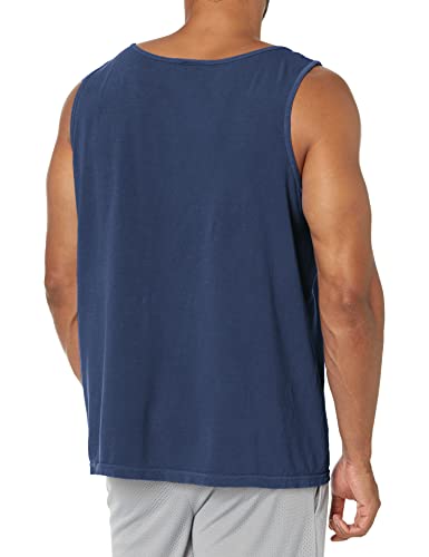 Image of Comfort Colors Men's Adult Pocket Tank Top, Style 9330 (Large, True Navy)