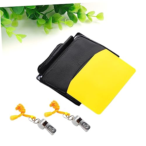 Kit de árbitro YARNOW con silbatos metálicos y tarjetas rojo amarillo miniatura 3