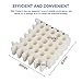 Cable Comb Tool 25-Hole Cable Dresser, Bundler and Organizing Tool for Data Center, Server Rooms and Machine Room Wire Management and Organizer (5 holes x 5 rows, White)