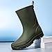 XUNRUO Mid Calf Garden Rain Boots for men and women,Waterproof Outdoor shoes Slip Resistant Fashion Boots Green42