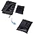 Geniff Outdoor TV Cover Waterproof with front flap for 65 inch TV, 600D Oxford Fabric Dustproof Weatherproof Outside TV Protectors with Remote Control Pocket Bottom Cover (Black)