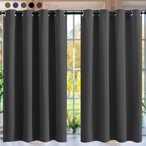 La mejor comparación de Cortinas Black Out Walmart disponible en línea. 47 CUORY | Cortinas Blackout 2 Paneles con Aislamiento Térmico Perfectas para Decoración De Interiores y Control De Luz | Ideal para Sala y Dormitorio | Cortinas Paneles 132 X 213...