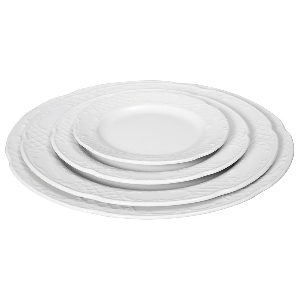 Lot De 6 Assiettes Creuses 23 Cm - Design Lys - Résistantes, Lave-vaisselle & Micro-ondes - Pour Maison, Hôtellerie - 9