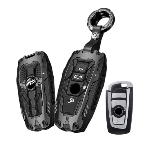 Carcasa para llave BMW en metal premium y silicona con llavero táctico integrado