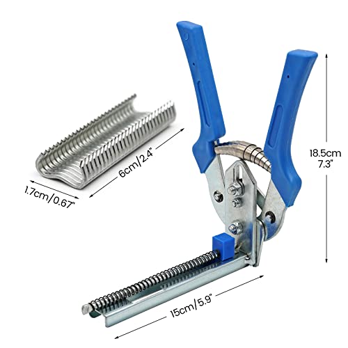 Type M Nail Ring Pliers Multifunction Hog Ring Pliers Kit With 1800Pcs Galvanized Steel Nails Snap Ring Pliers Set For Hog Chicken Rabbit Animal Cage #TOP2