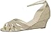Rainbow Club Brautschuhe Michelle - Damen Sandaletten gepolstert, Glitzer, Gold Metallic - Gr. 41 (UK 8)